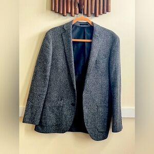 J Crew Ludlow Tweed Herringbone Blazer in Gray